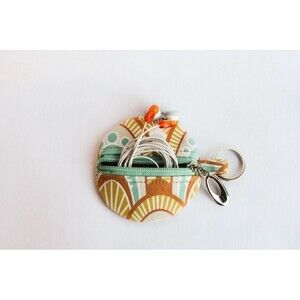 Punto Belle Go Geometric Eco Zip Ear Air Pod Accessory Case Coin Pouch Bag Charm